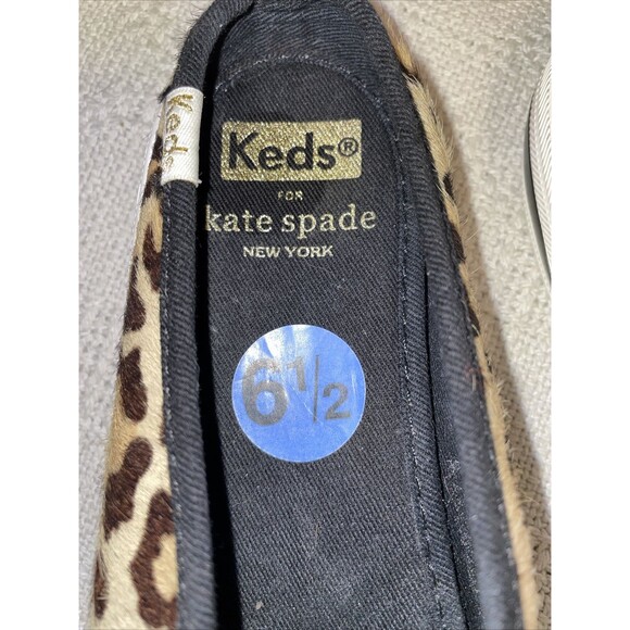 Keds For Kate Spade Women’s Comfort Slides Size 6.5 M Leopard Print Leather NWOB - Picture 2 of 12